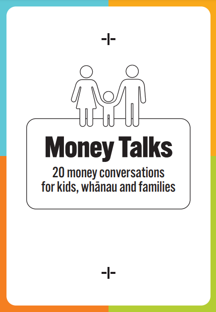 Money Talk card 20 conversations for kids,whanau and families