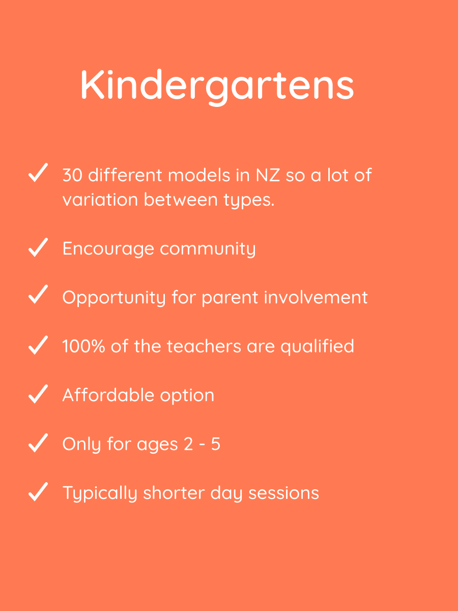 Kindergartens features