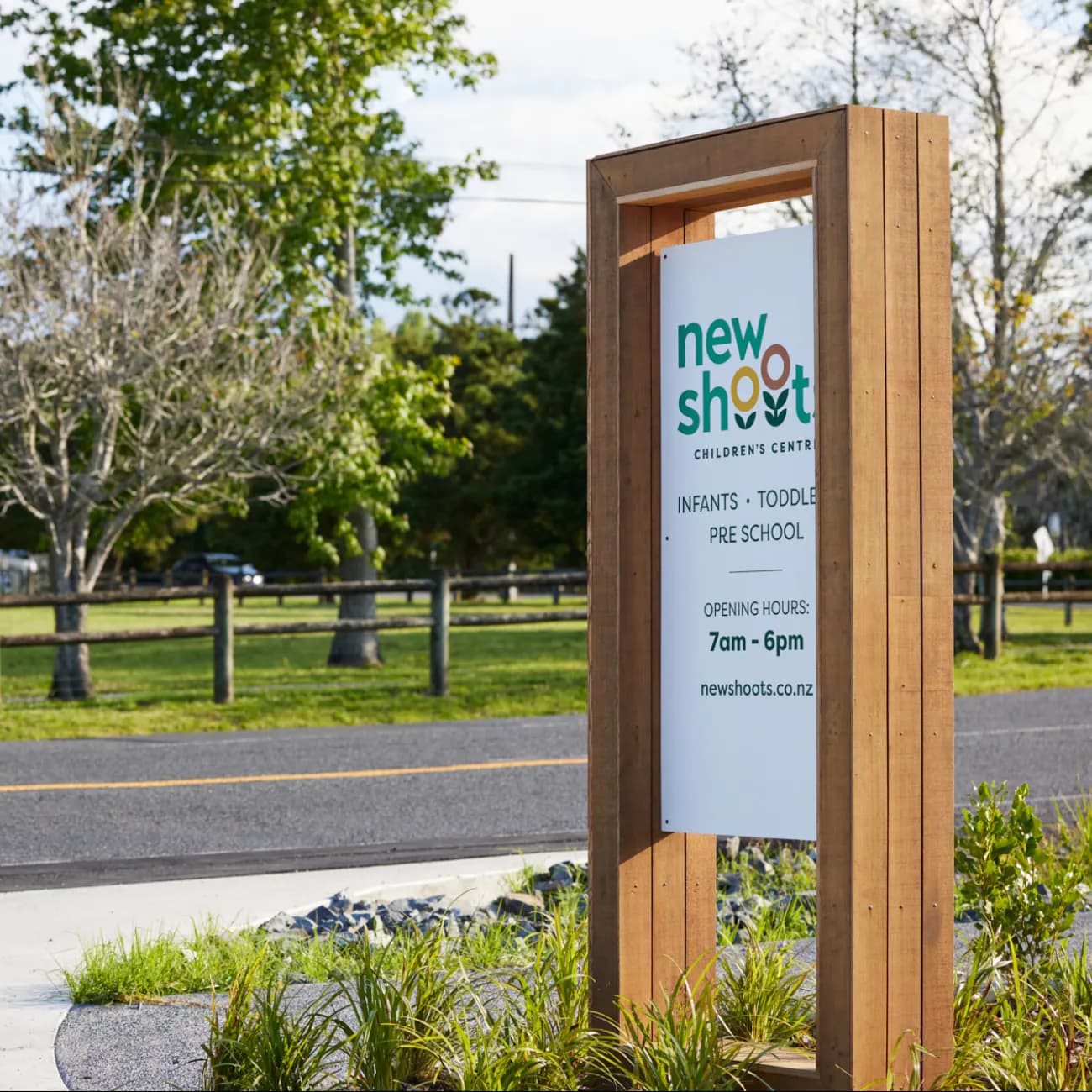 outside playground area of the Coatesville New Shoots building