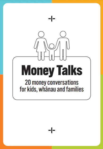 Money Talk card 20 conversations for kids,whanau and families