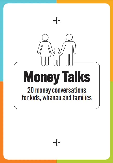 Money Talk card 20 conversations for kids,whanau and families