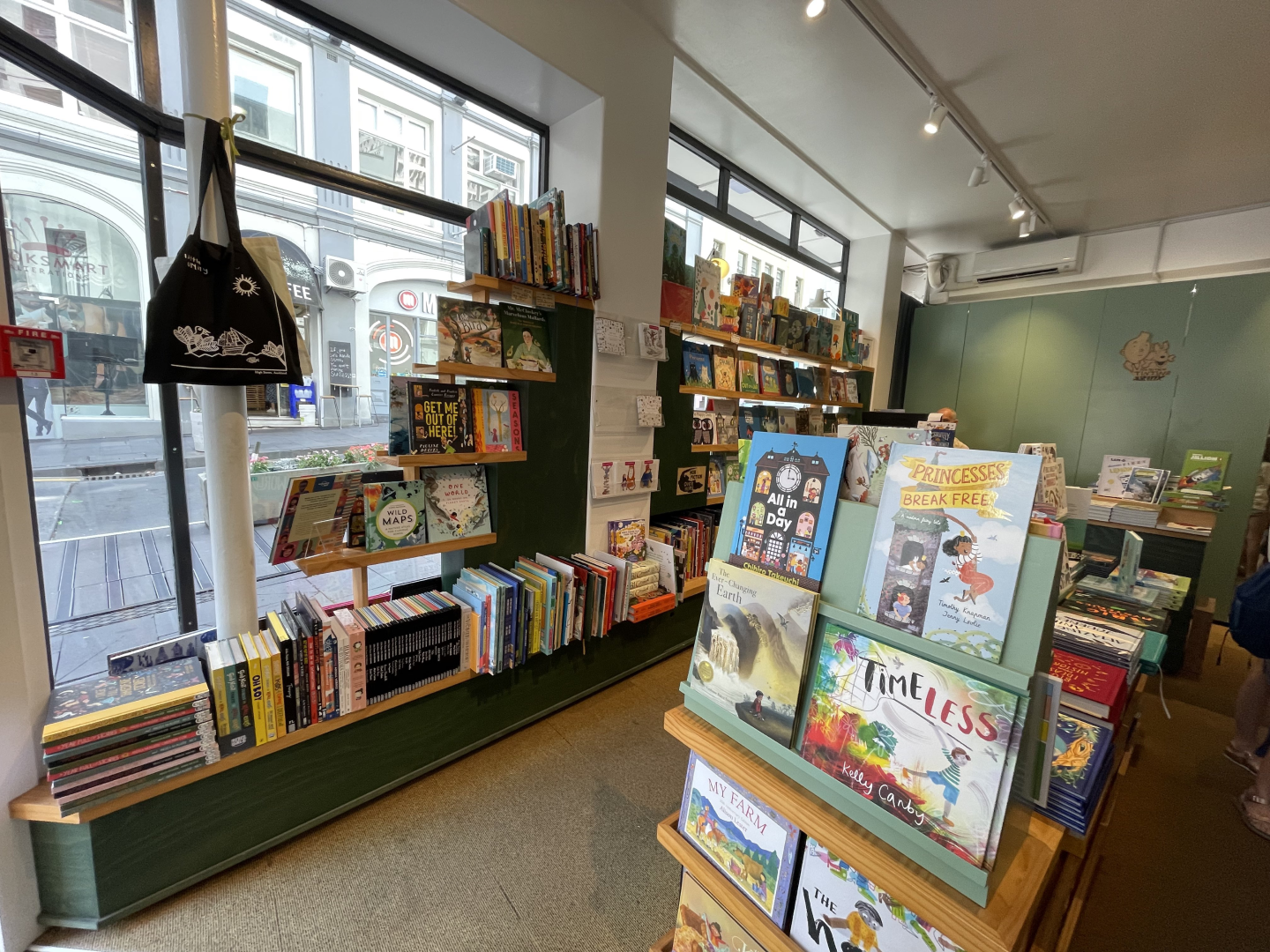 Display inside children's bookstore